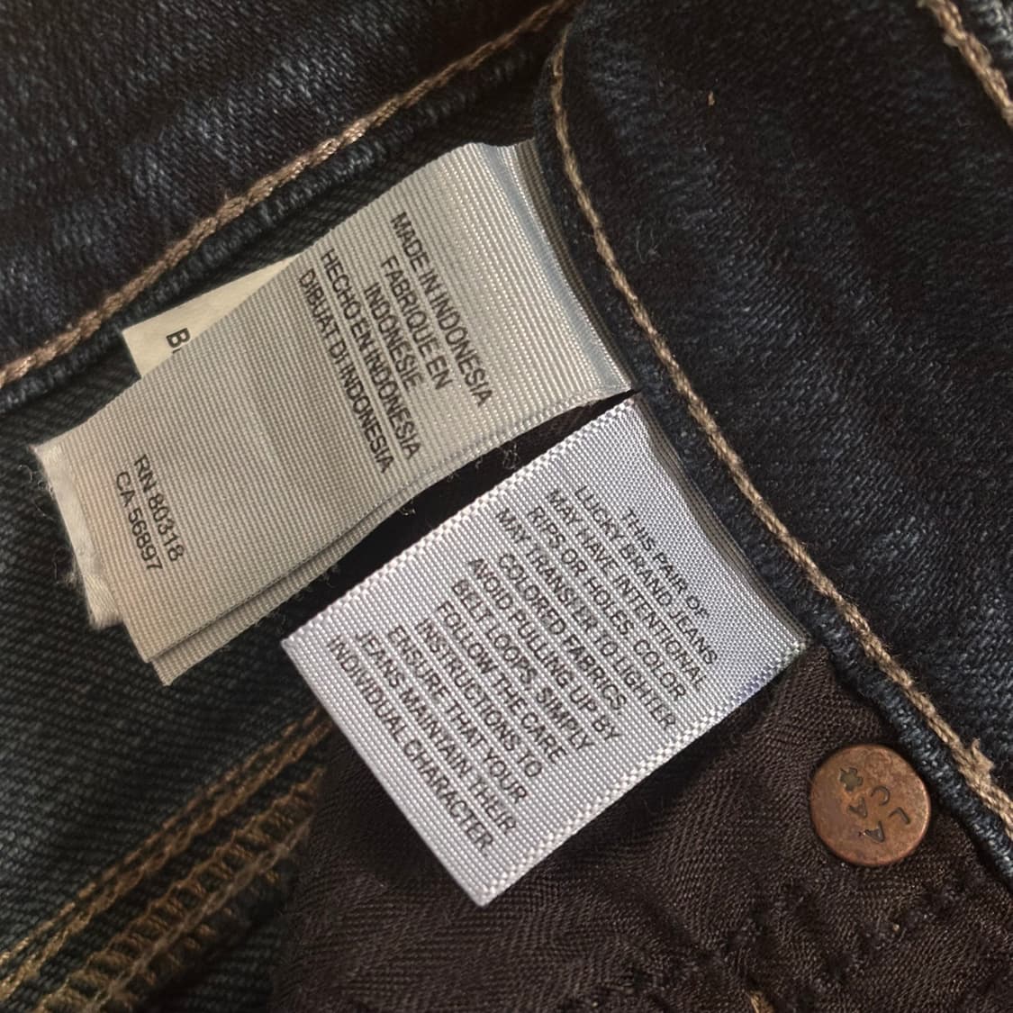 럭키브랜드 26 미국 슬림 스키니 데님 스판 청바지 수입 실루엣 상품이미지6