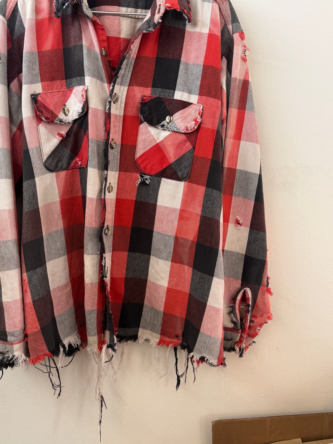 Hard faded 90s flannel button up shirt 상품이미지5