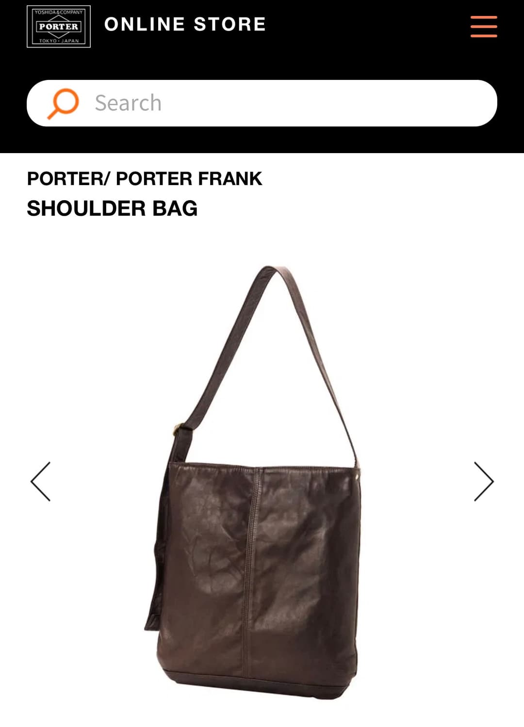 요시다포터 프랭크 말가죽 숄더백 198-01309PT50 상품이미지1
