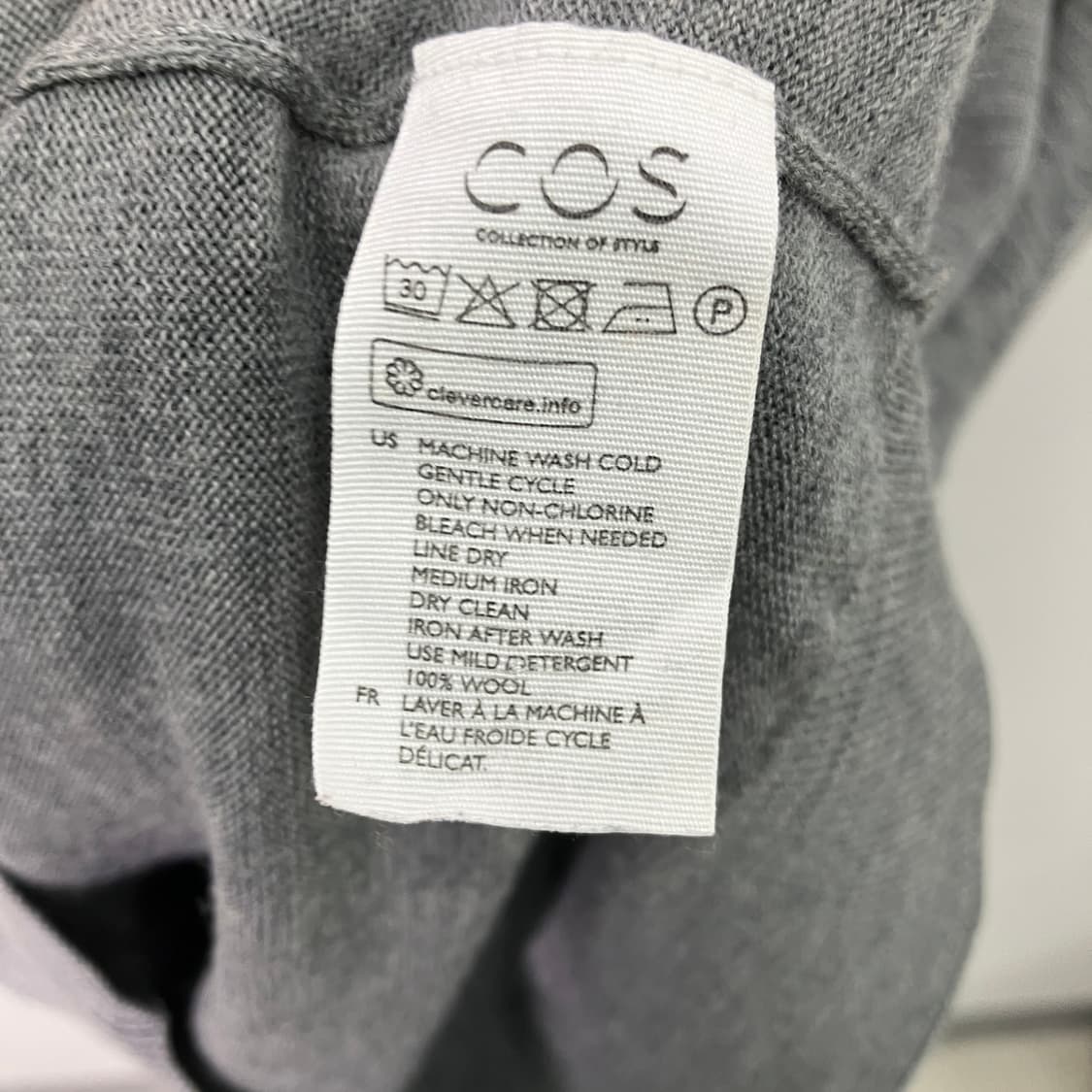 코스 그레이 니트 L 상품이미지6