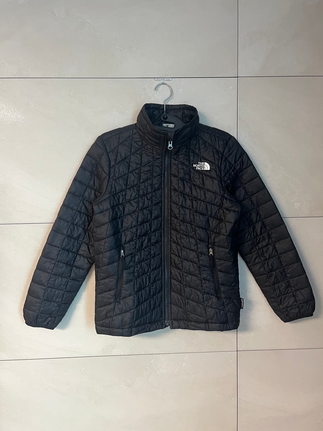 노스페이스 블랙 퀄팅 경량 패딩 (M)  상품이미지1