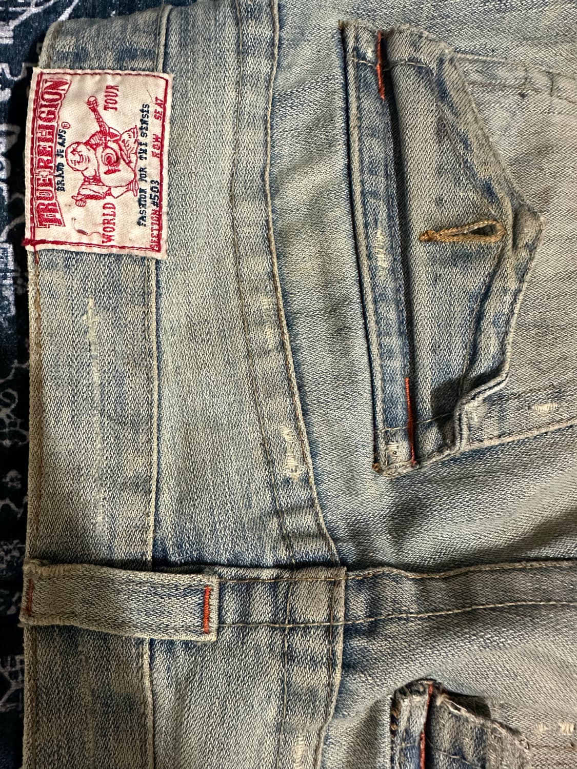 True religion mud washed flared jean 상품이미지3