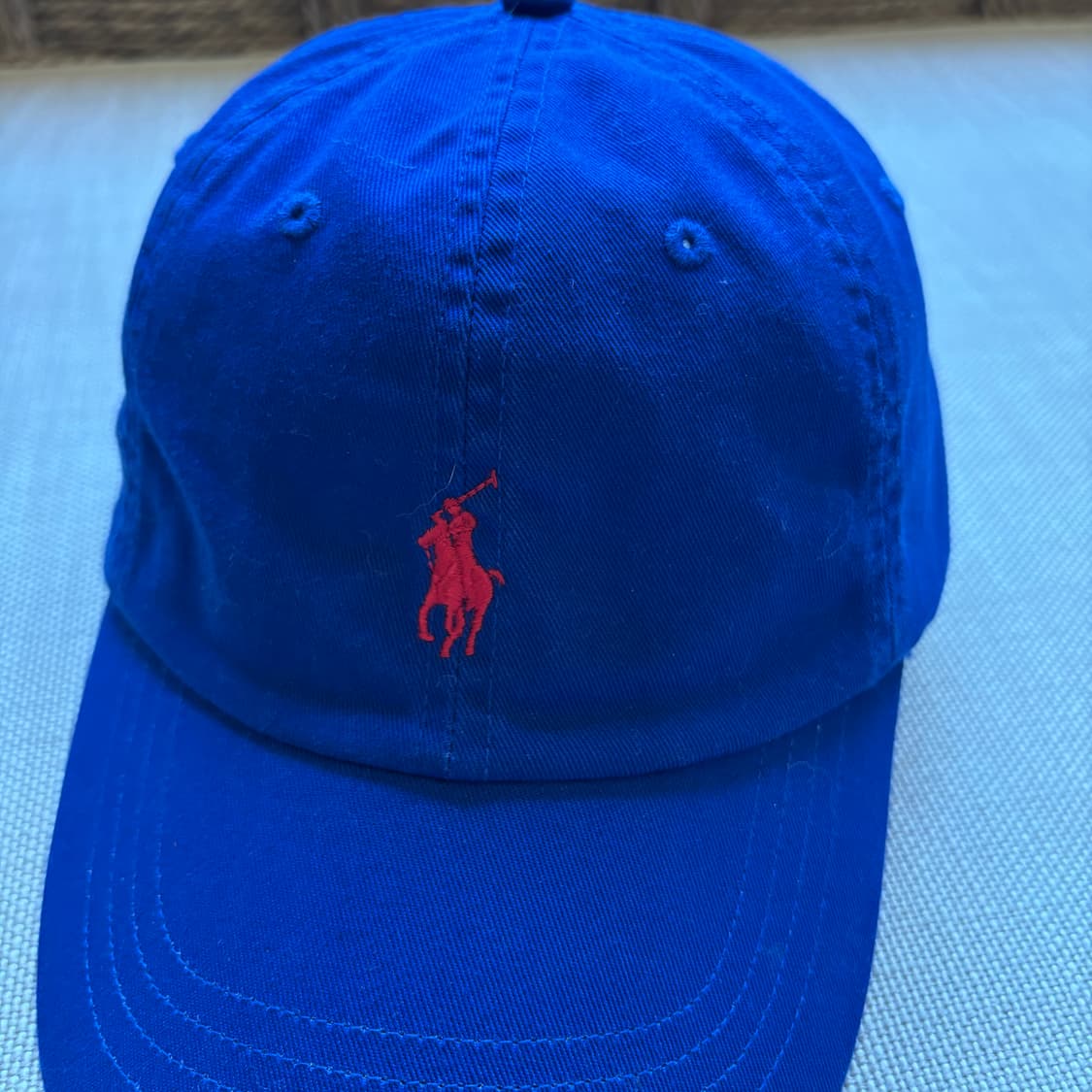 폴로랄프로렌 코튼 치노 베이스볼 캡 - 블루 (남녀공용) 상품이미지3