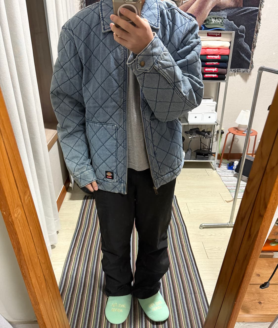 슈프림 디키즈 퀼팅 데님 자켓 상품이미지1