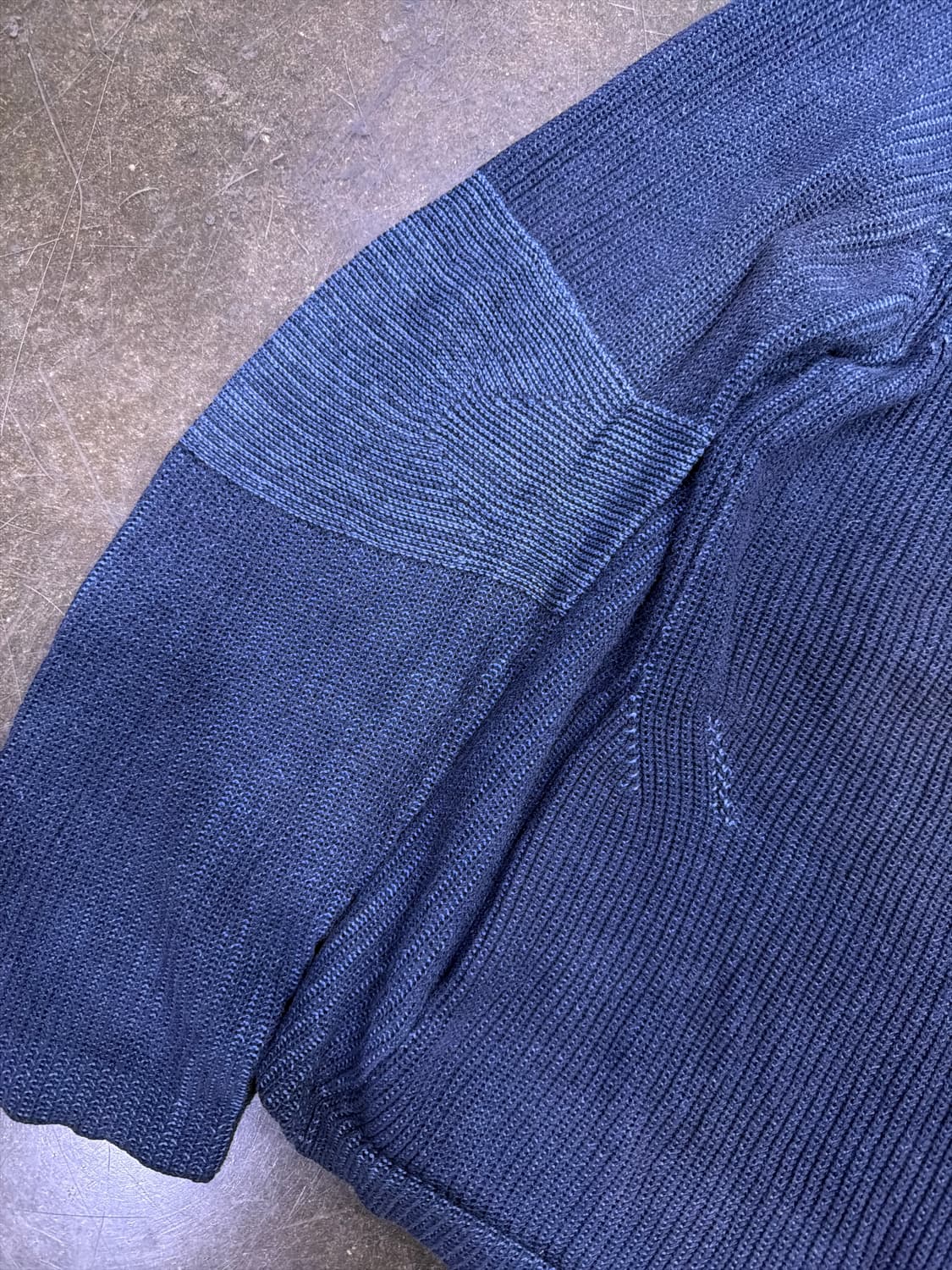 아르마니 익스체인지 배색 니트 스웨터 네이비 집업 자켓 L 상품이미지5