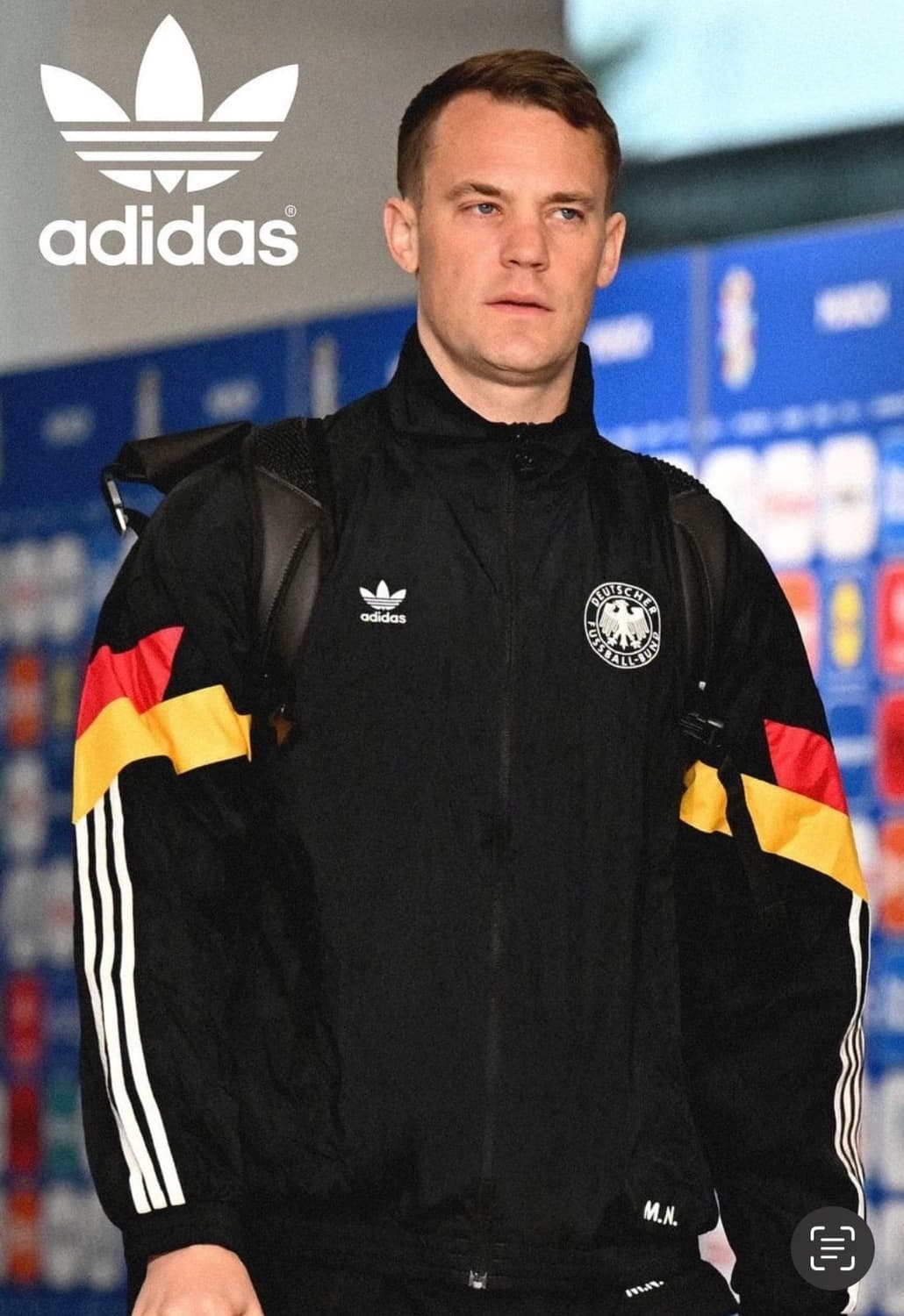 [M] 아디다스 오리지널스 독일 트랙탑 블랙 상품이미지2