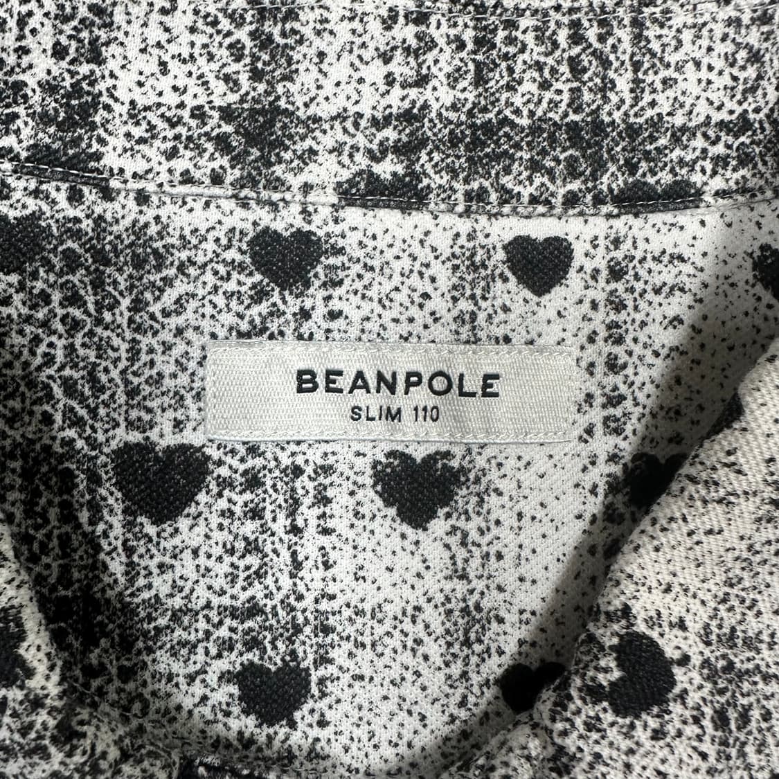 ✨ (바배) 빈폴 하트 땡땡이 카라 반팔티  상품이미지3