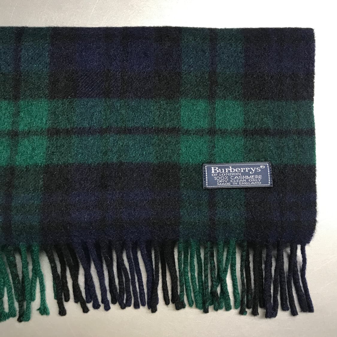 버버리 정품 캐시미어 머플러 그린 상품이미지3