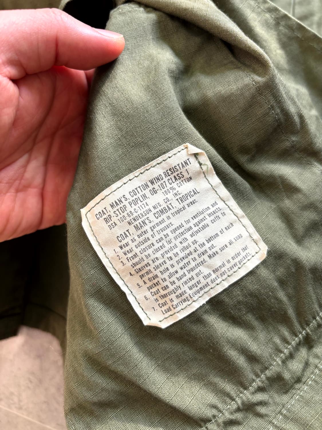 60's 미군 트로피컬 정글 퍼티그 자켓 S-S 상품이미지5