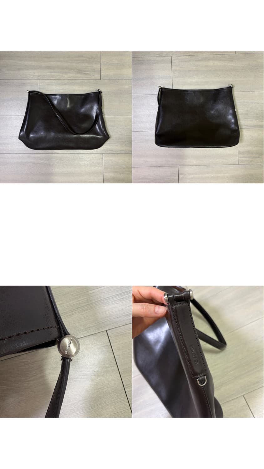 르아보네 천연소가죽 리앙백 다크브라운 품절상품 상품이미지9