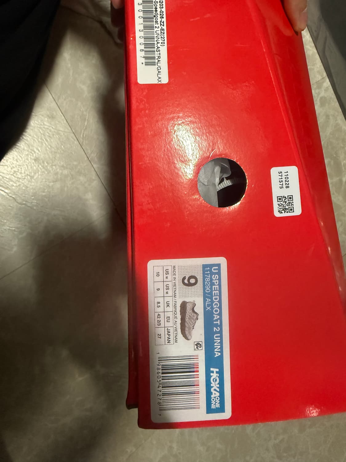 270사이즈 호카 우나 스피드고트2 아스트랄 갤럭시 상품이미지3