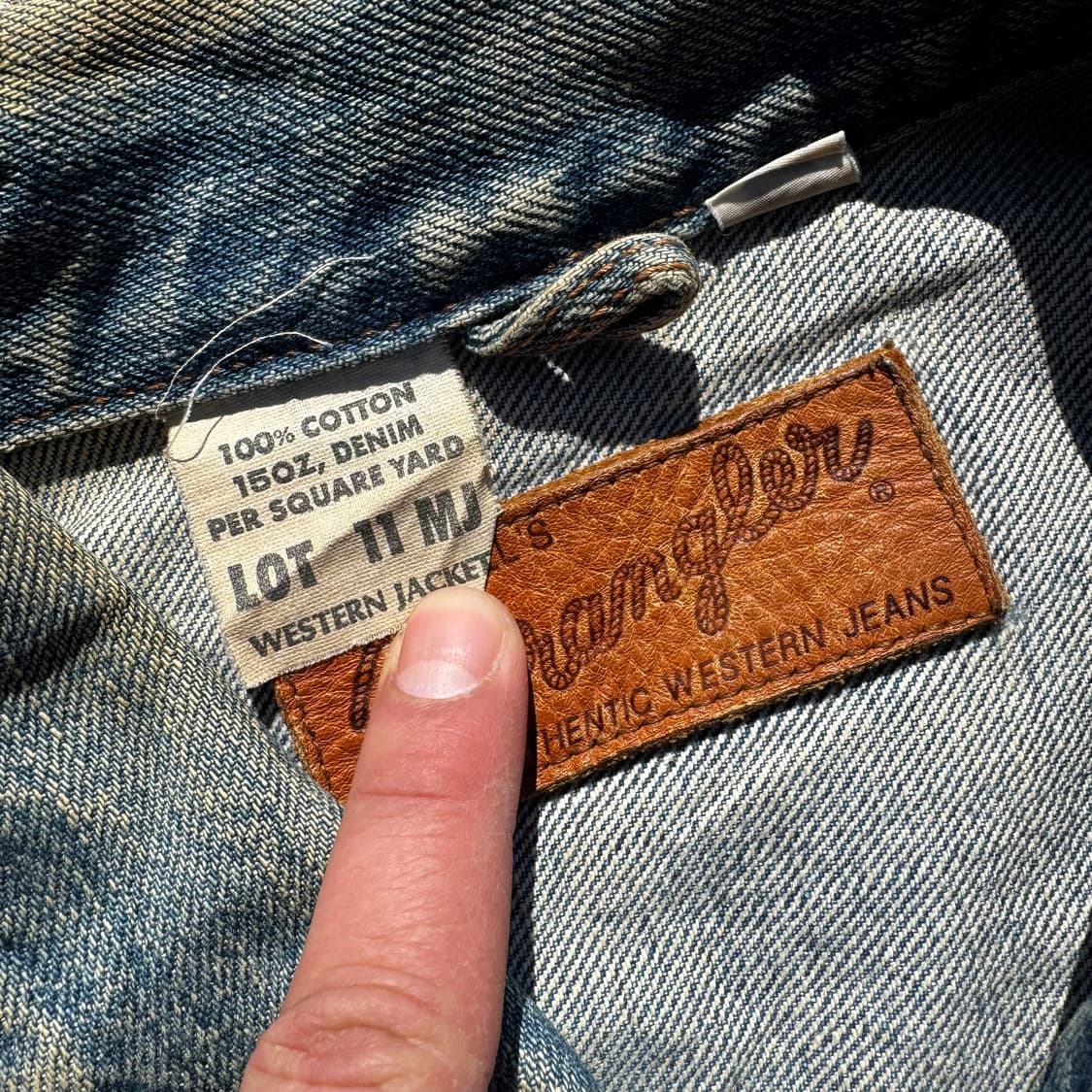 [L] Weangler 랭글러 11MJ 웨스턴 데님 자켓 상품이미지6