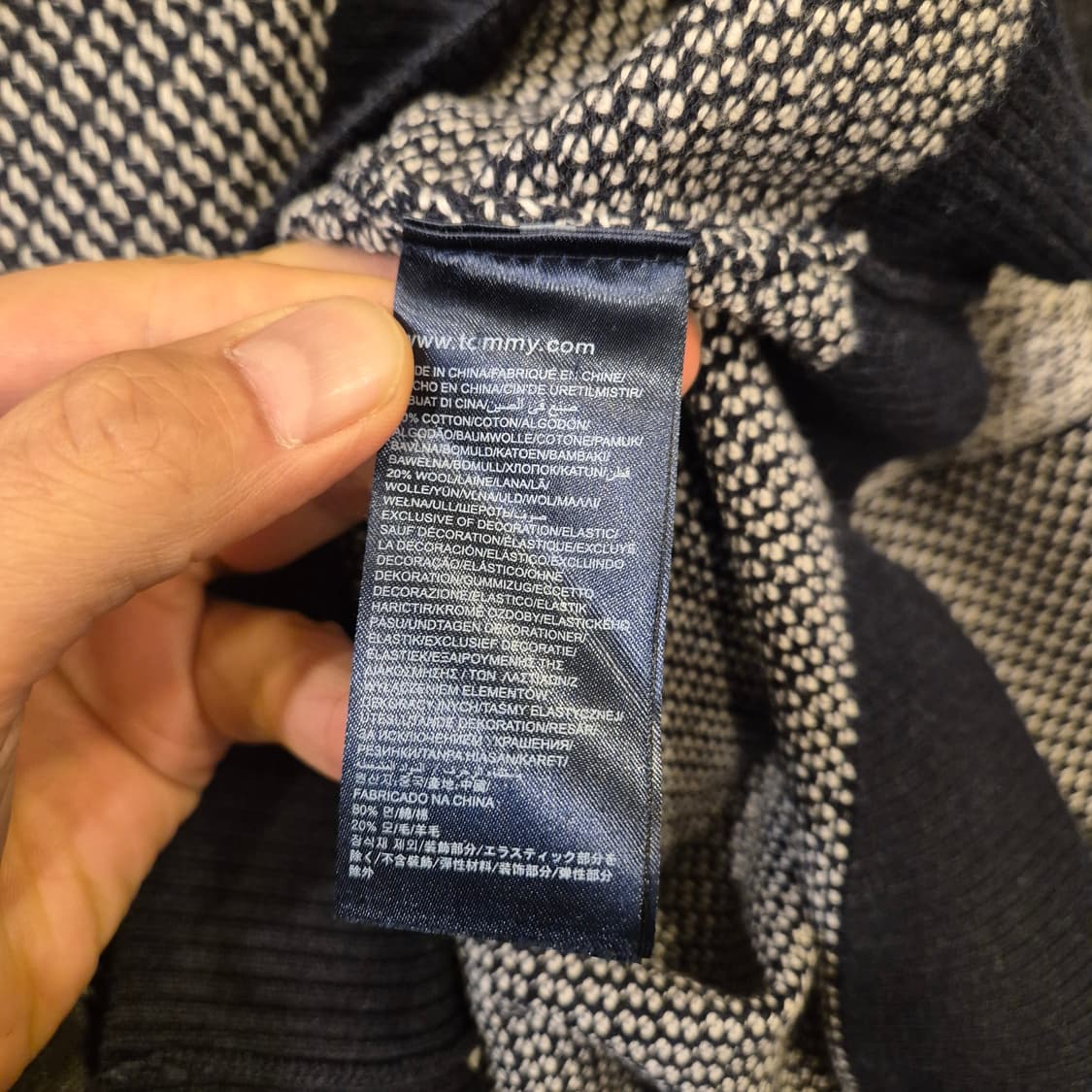 L 타미힐피거 보카시 단가라 니트 상품이미지4