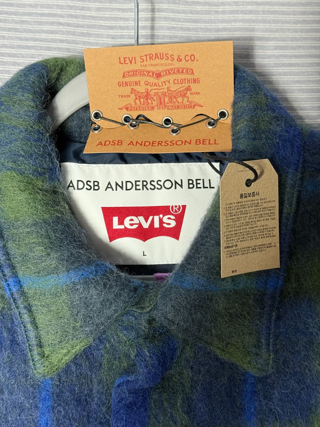 리바이스 ADSB 앤더슨벨 데님 트러커 자켓 L 상품이미지3