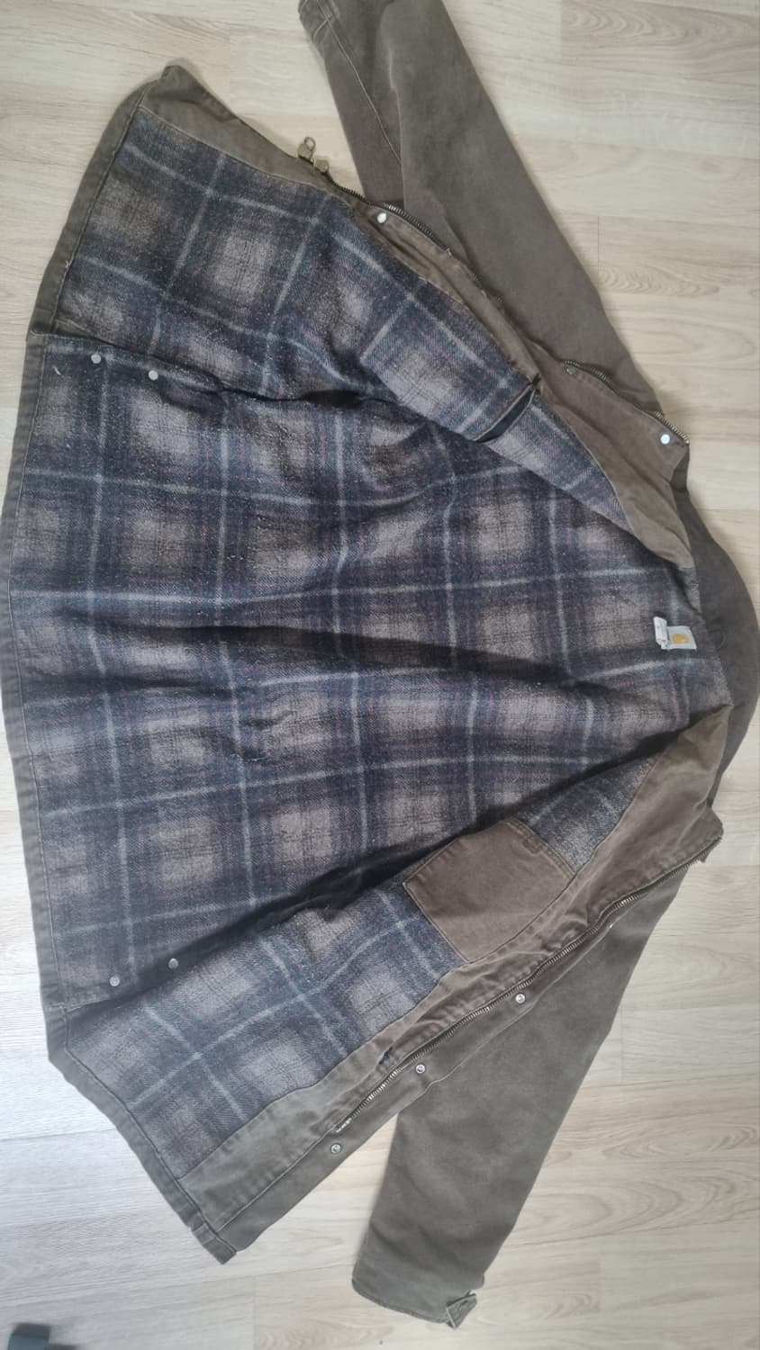 칼하트 브라운 캔버스 코트 (C52 CHT) 상품이미지3