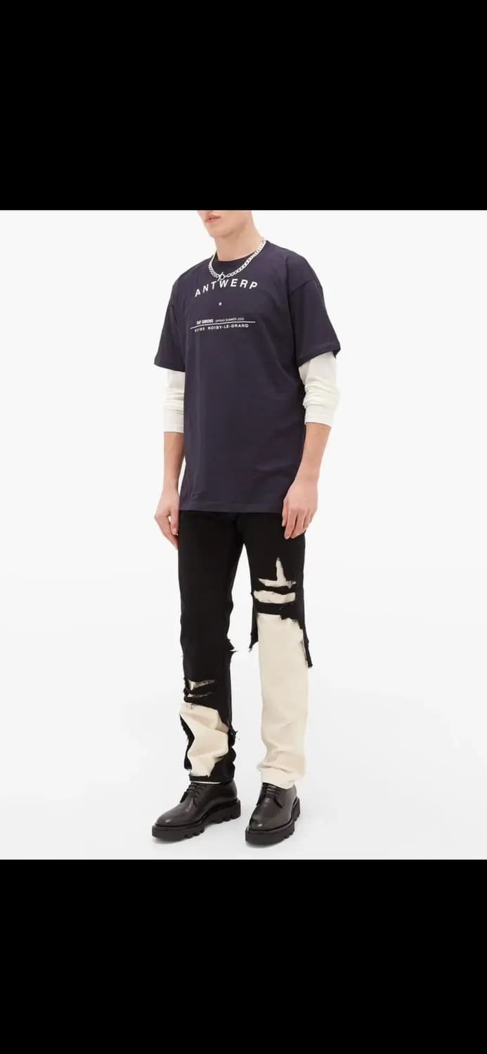 라프시몬스 레이어드 데님 팬츠 상품이미지1