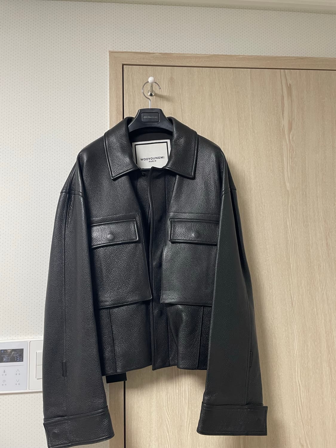 50사이즈, 우영미 21fw 사슴 가죽자켓 블랙 상품이미지5