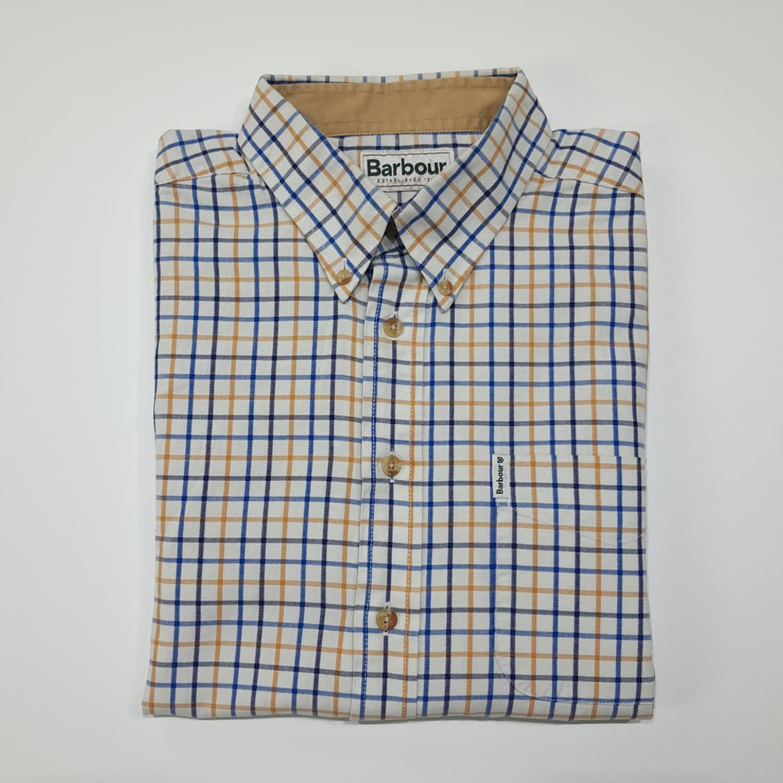 CL598 L 바버 코튼 클래식 체크 버튼다운 셔츠 남방 상품이미지8