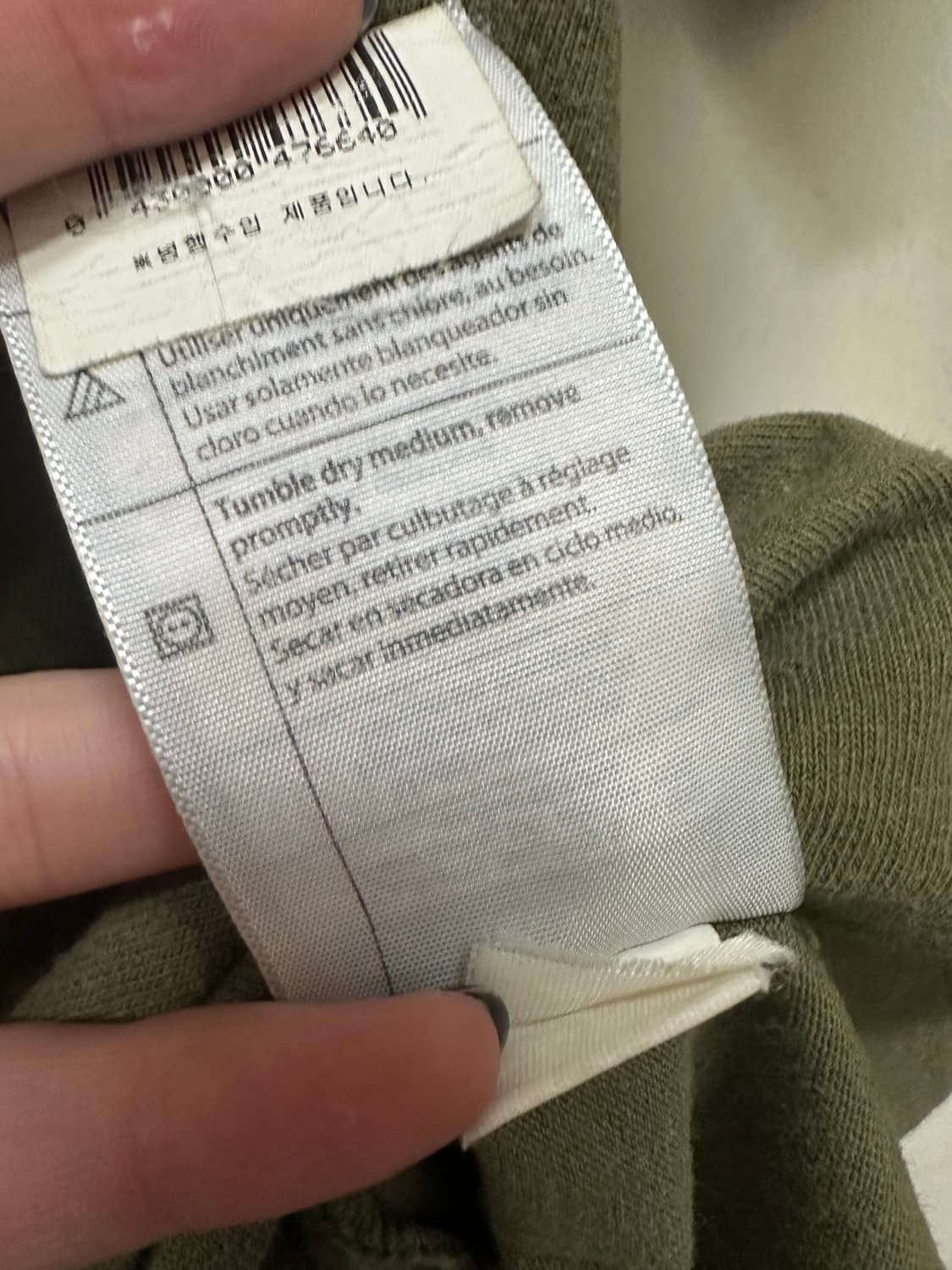 칼하트 올리브 카키 포켓 반팔 상품이미지4