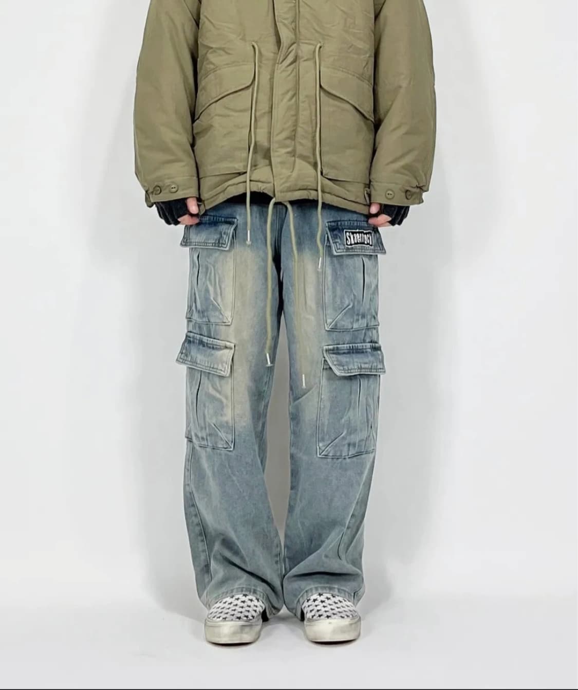 스케이터락 카고 데님팬츠 M 상품이미지1