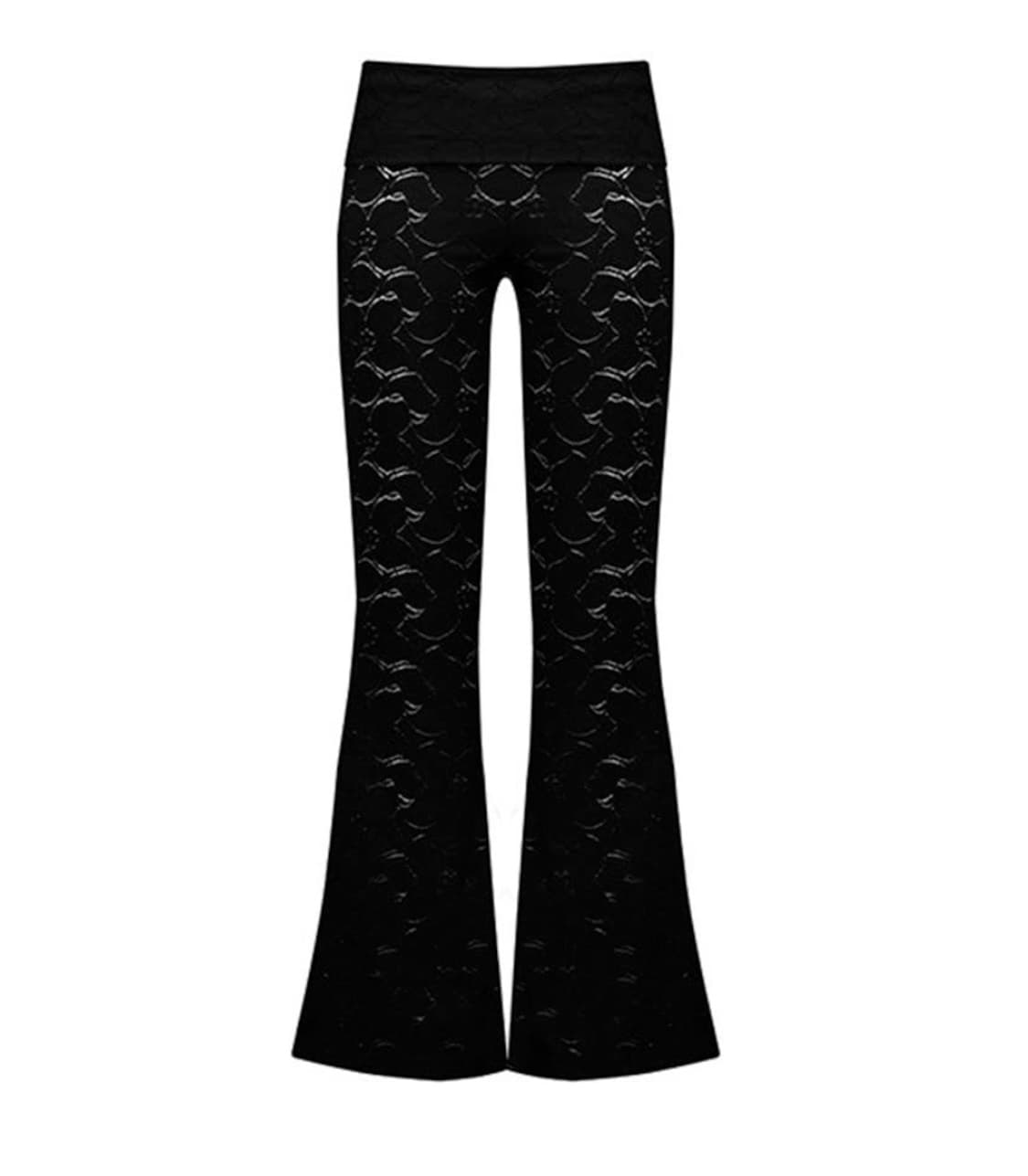포코포스카 FOLDOVER WAIST FLARED PANTS 상품이미지1
