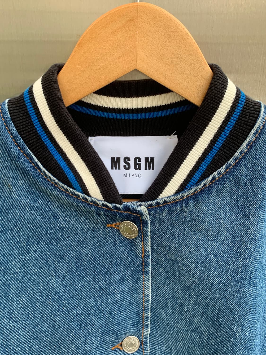 MSGM 데님 블루종 자켓 상품이미지4