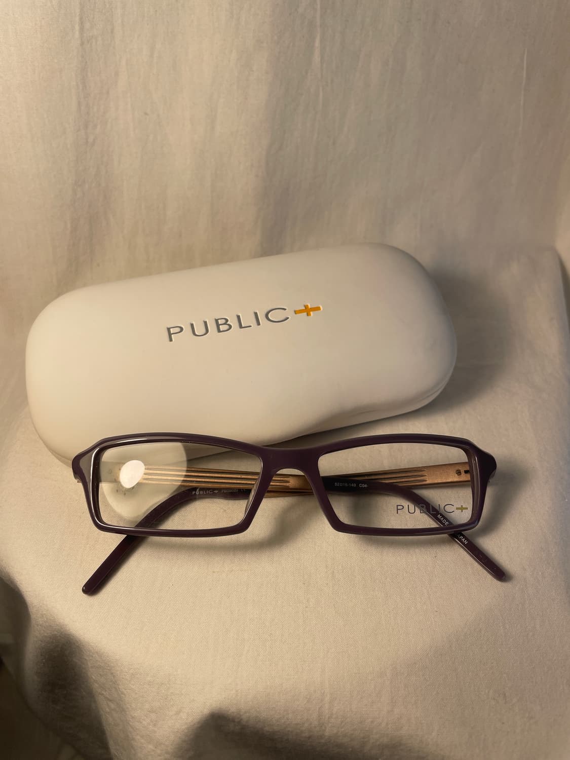 Public+ 퍼플그레이 스퀘어 뿔테 y2k 긱시크 빈티지안경 상품이미지6