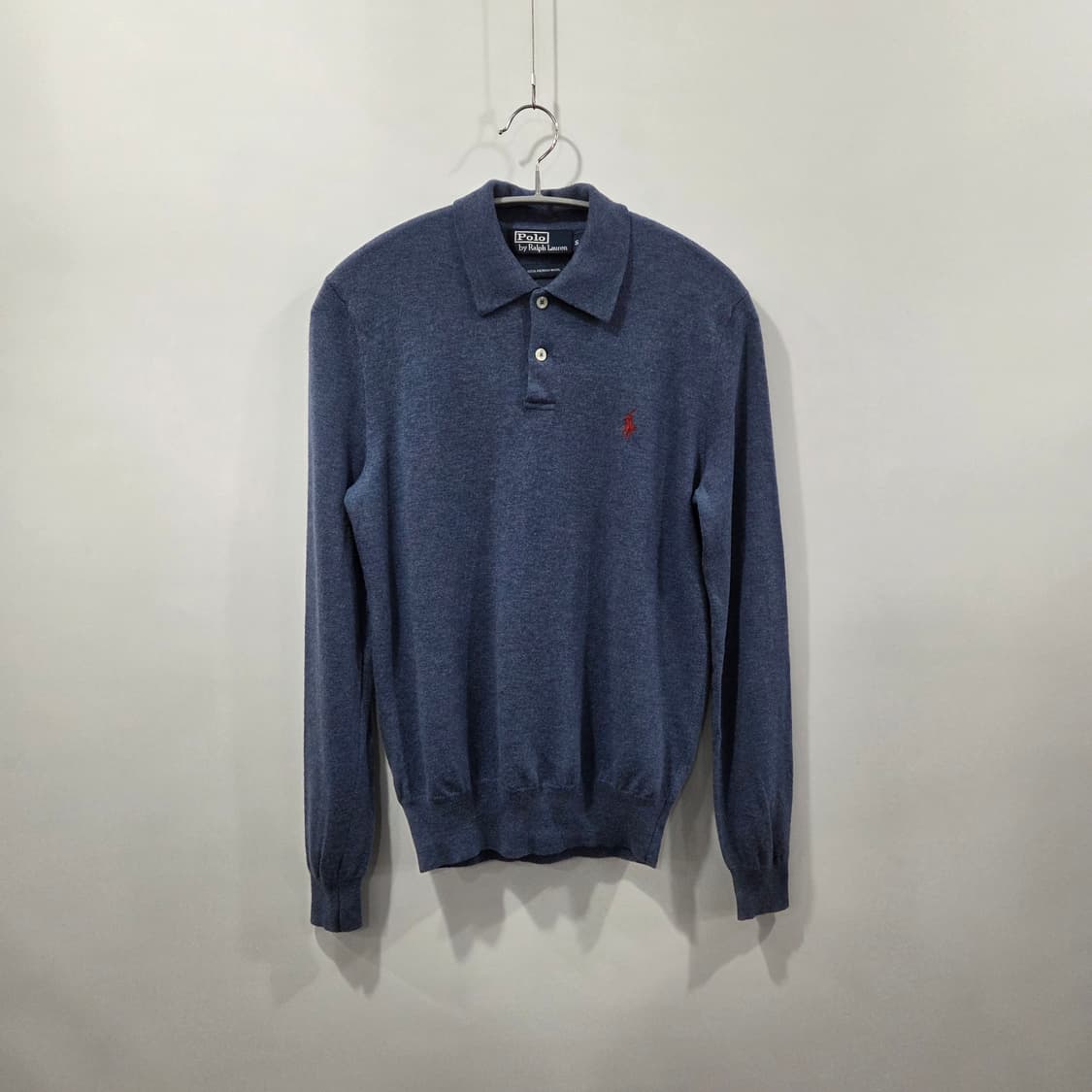 폴로랄프로렌 메리노울 카라 니트 S 상품이미지1
