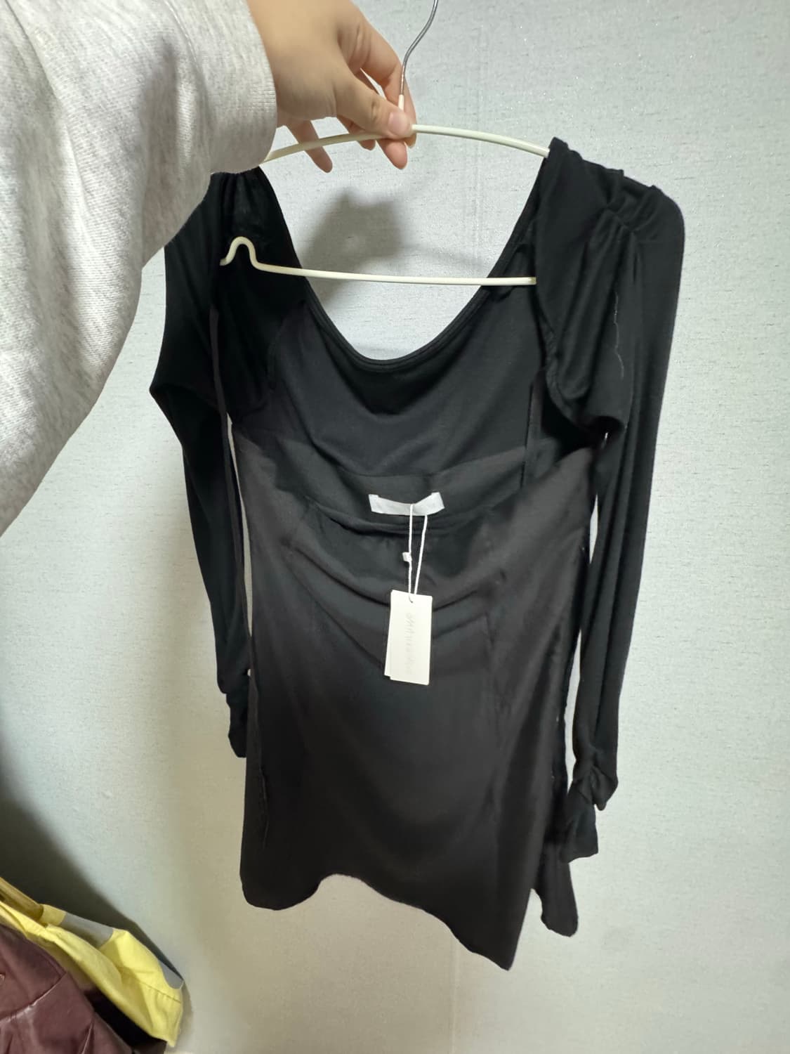 새상품) 낫유어로즈 fay bolero dress (black) M 상품이미지4