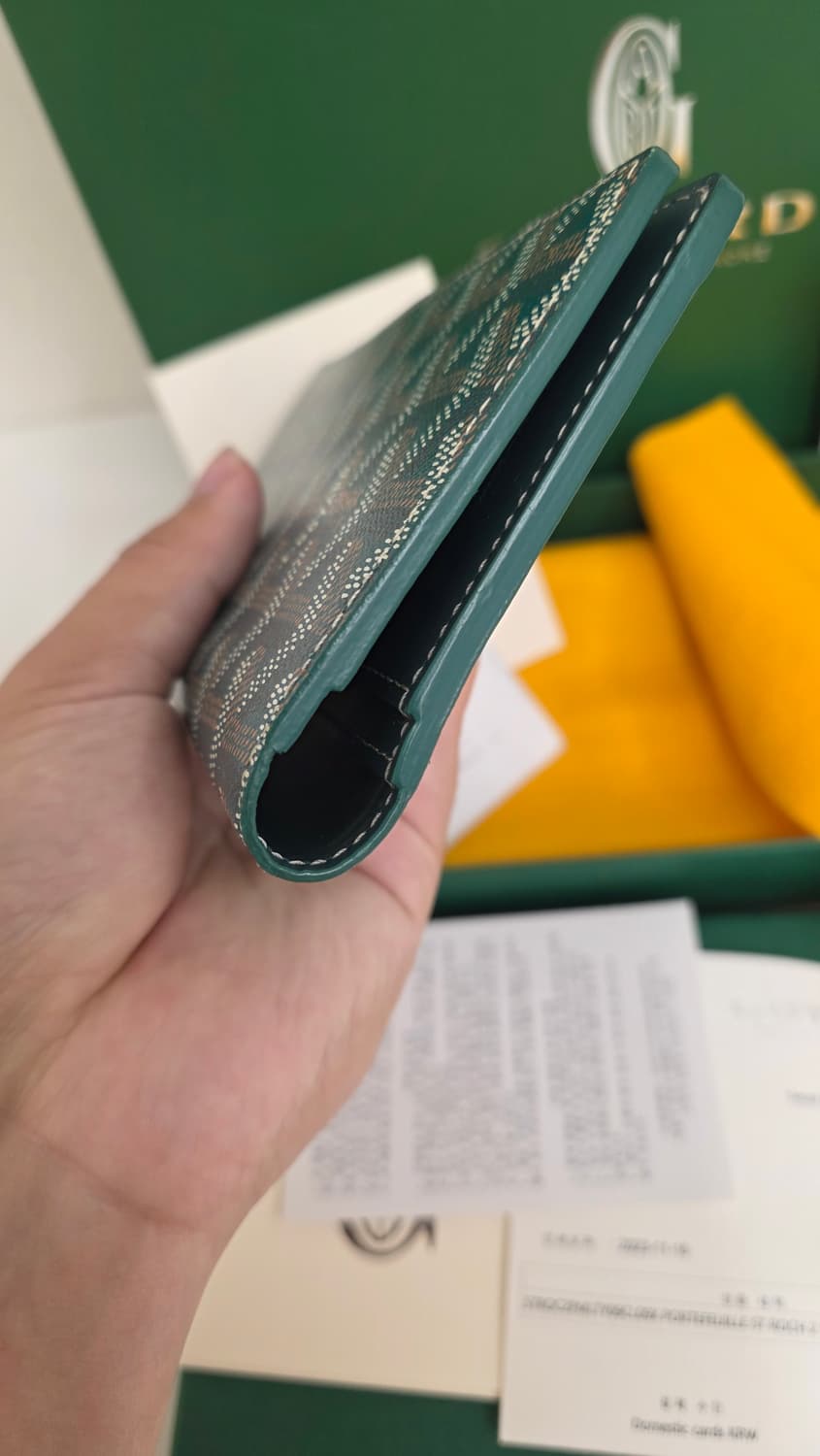 [미사용,풀구성]고야드 생로슈 장지갑 그린 상품이미지6
