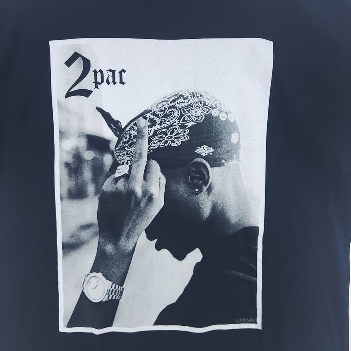 [XL]투팍(2PAC) 래퍼 프린팅 반팔티[Y66-187] 상품이미지3