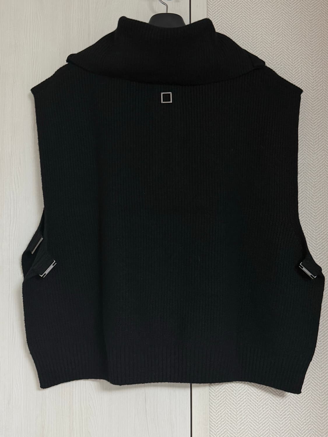 (48) 22fw 우영미 베스트 레이어드 니트 블랙 상품이미지2