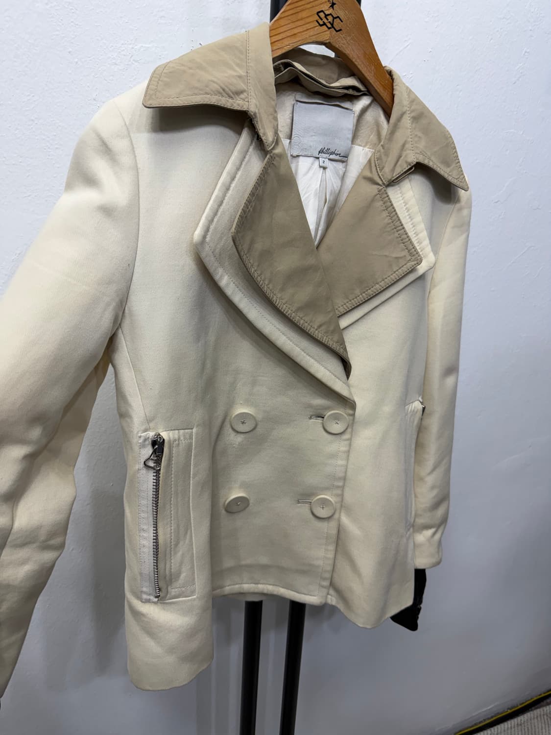 정품) 3.1 필림립 여성 아이보리 이중 자켓 2 상품이미지2