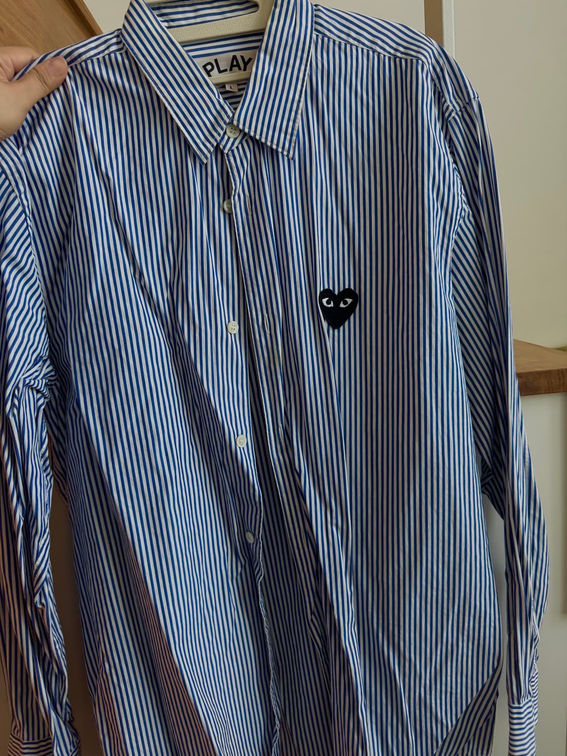 꼼데가르송 스트라이프 셔츠 L 상품이미지2