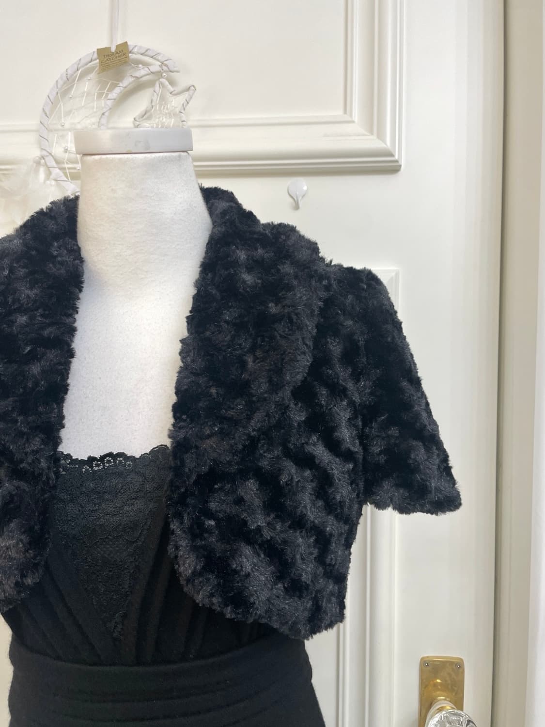black collar fur  mini bolero(size-9R) 상품이미지7