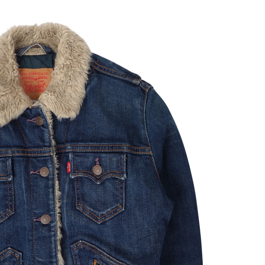리바이스 우먼스 포켓 쉐르파 데님자켓 상품이미지3