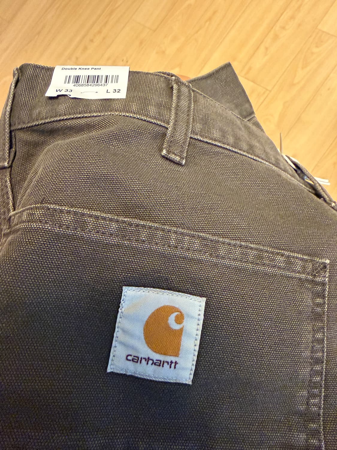 칼하트 더블니 브라운 33x32 상품이미지4