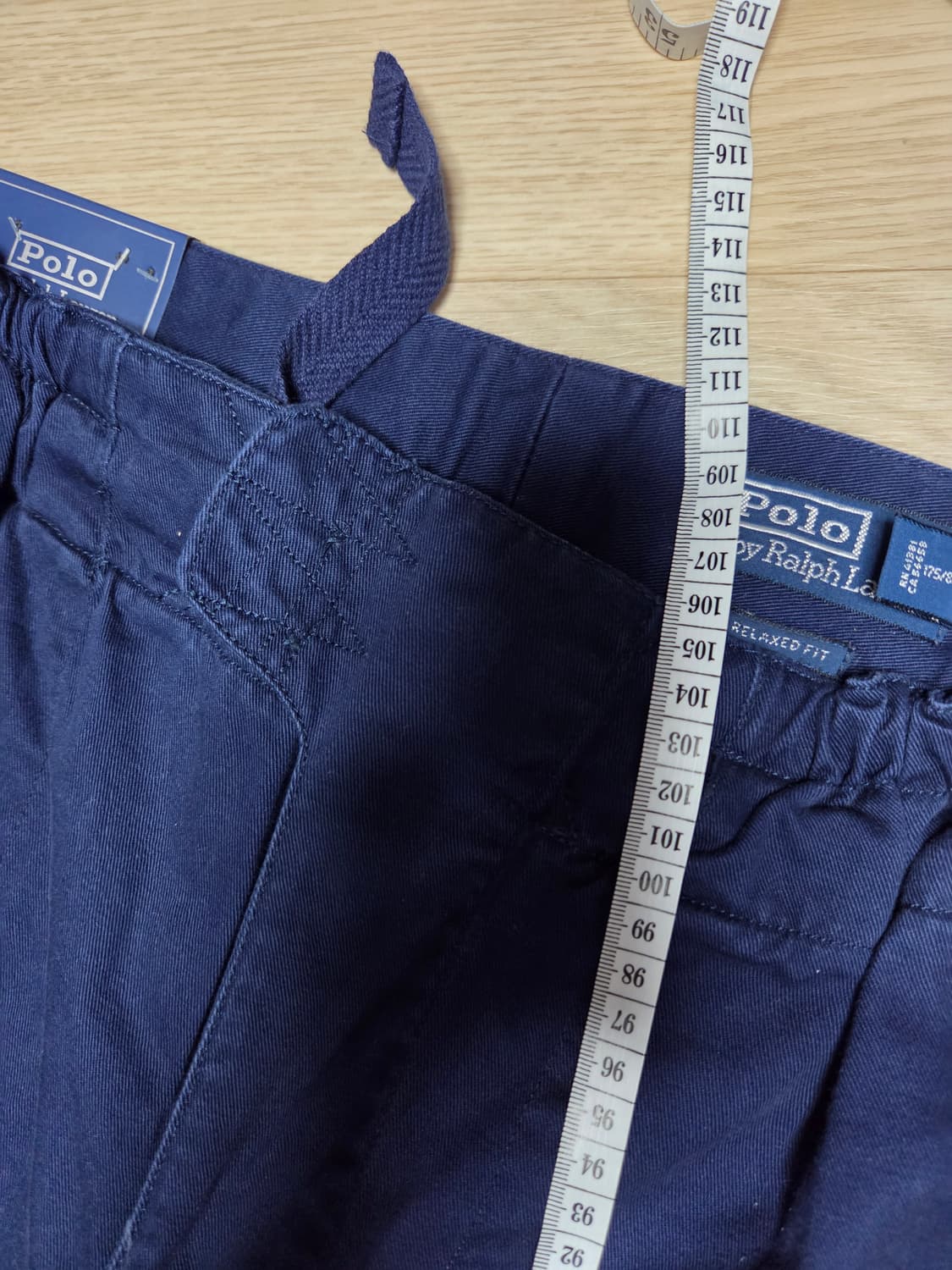 (새상품)POLO RALPH LAUREN 네이비 마린 스트링 팬츠 면바지 상품이미지9