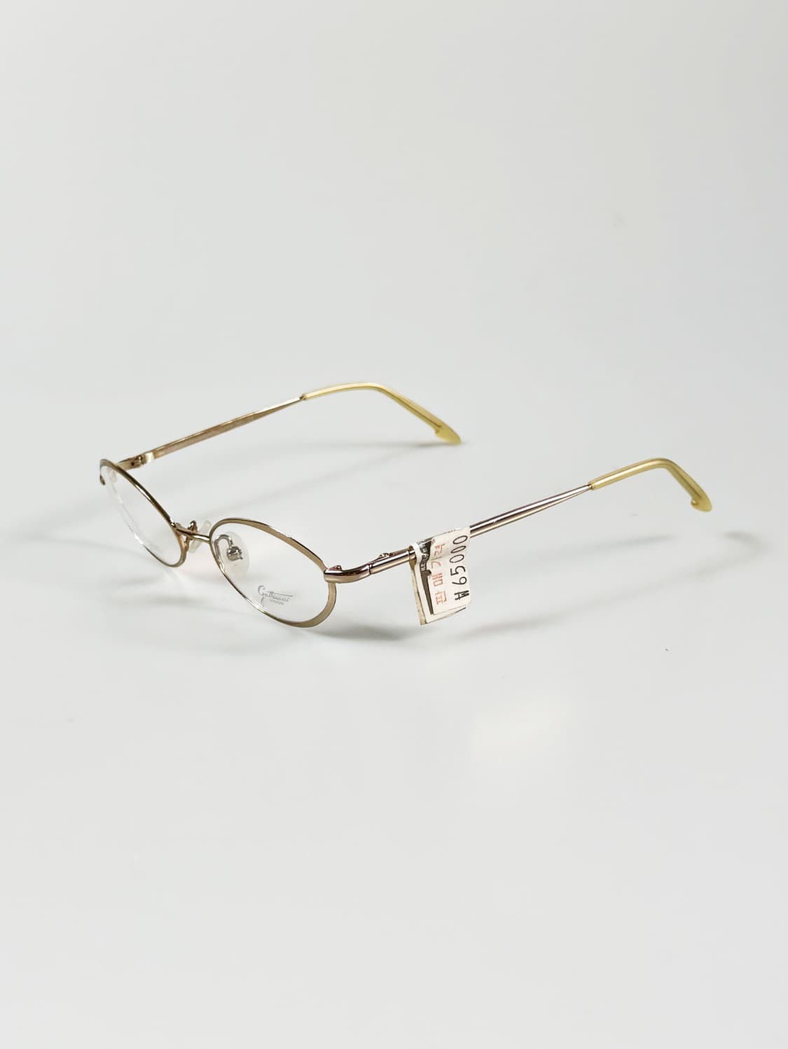 90s GATTINONI 골드 슬림 오벌 프레임 빈티지 안경 상품이미지3