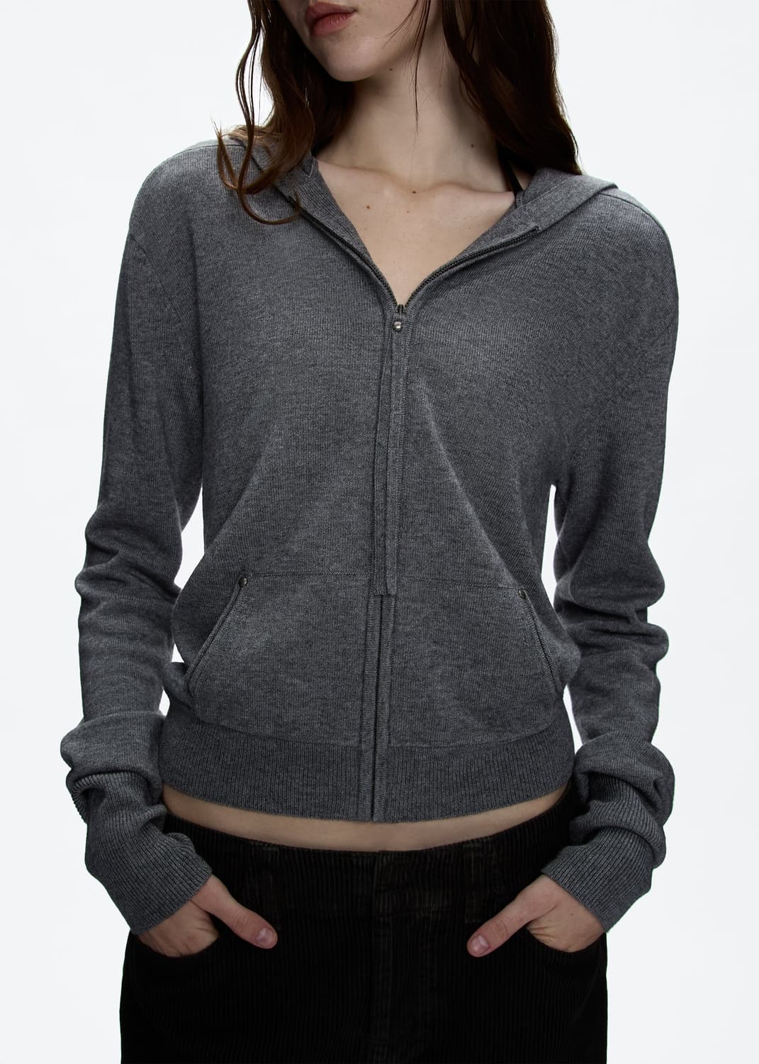 니트 후드 집업 상품이미지4