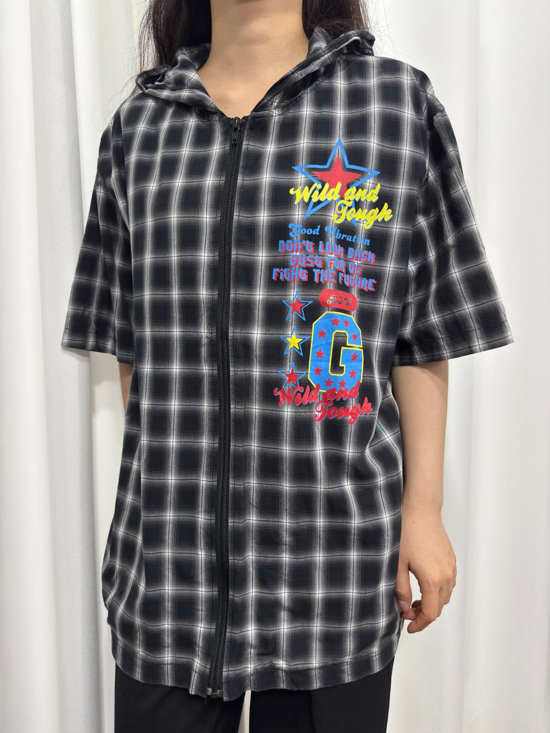 check hood zipup 상품이미지2