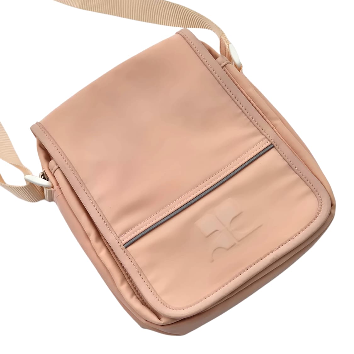 90s 꾸레쥬 베이비 핑크 스포티 숄더 크로스백 상품이미지3