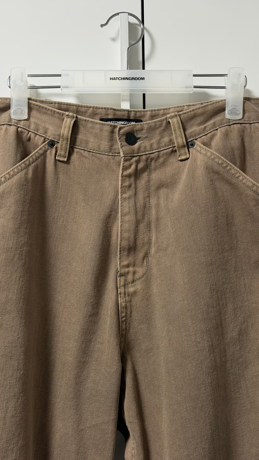 [2]해칭룸 커브 진 워시드 베이지 [S] 상품이미지3