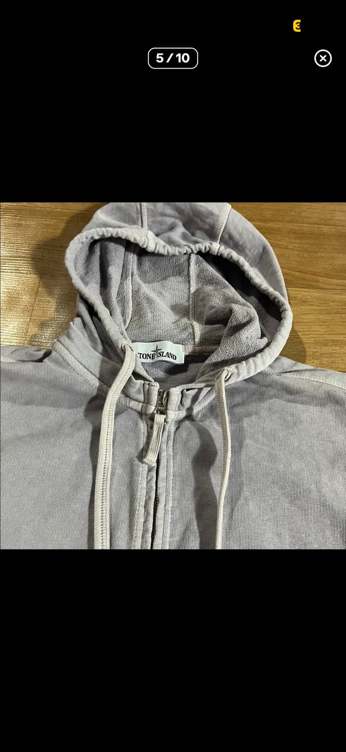 스톤아일랜드 가먼트 후드집업(라이트 라벤더) 상품이미지5