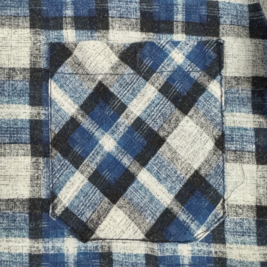 빈티지 70s Sears Plaid Flannel Shirt 시어스 셔츠 상품이미지5