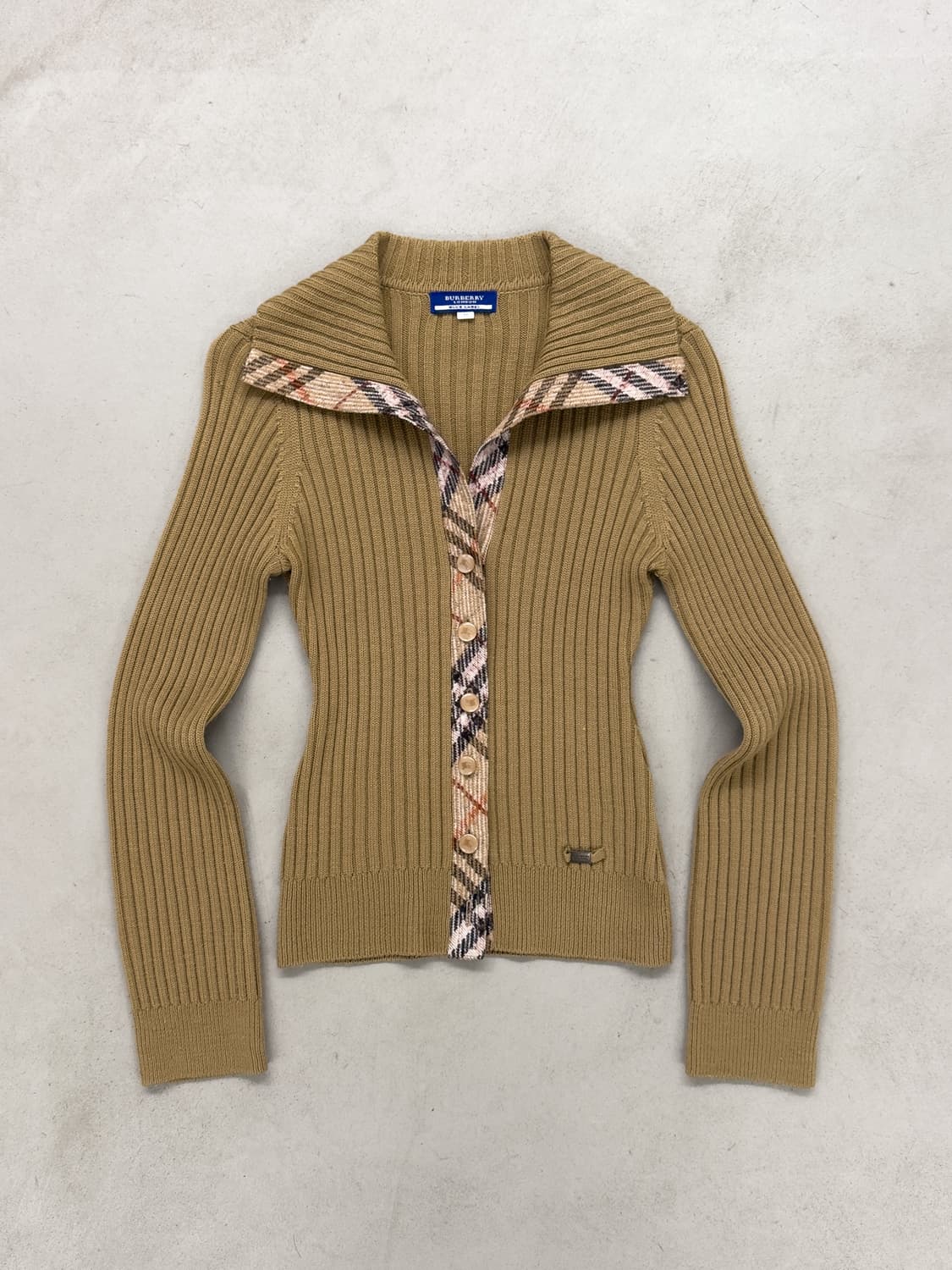 버버리 체크 가디건 상품이미지1