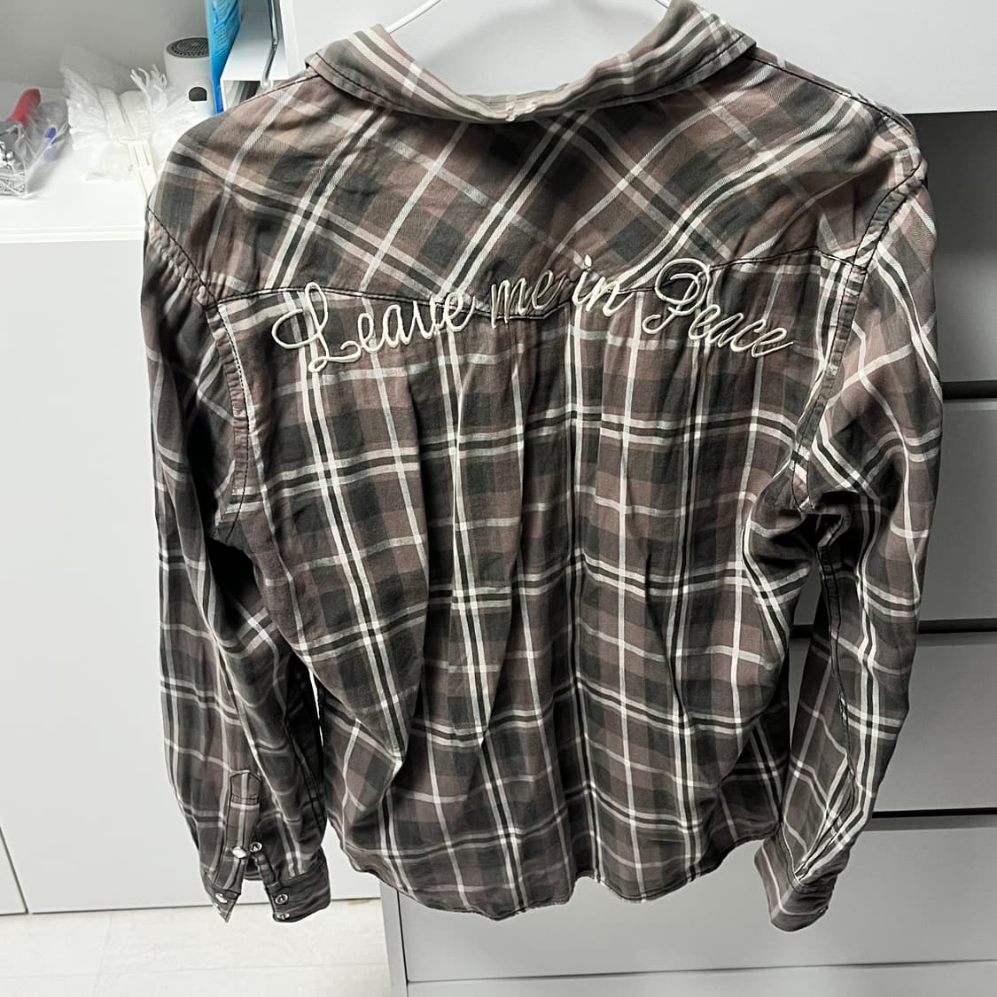 본더치 체크 남방 셔츠 상품이미지2