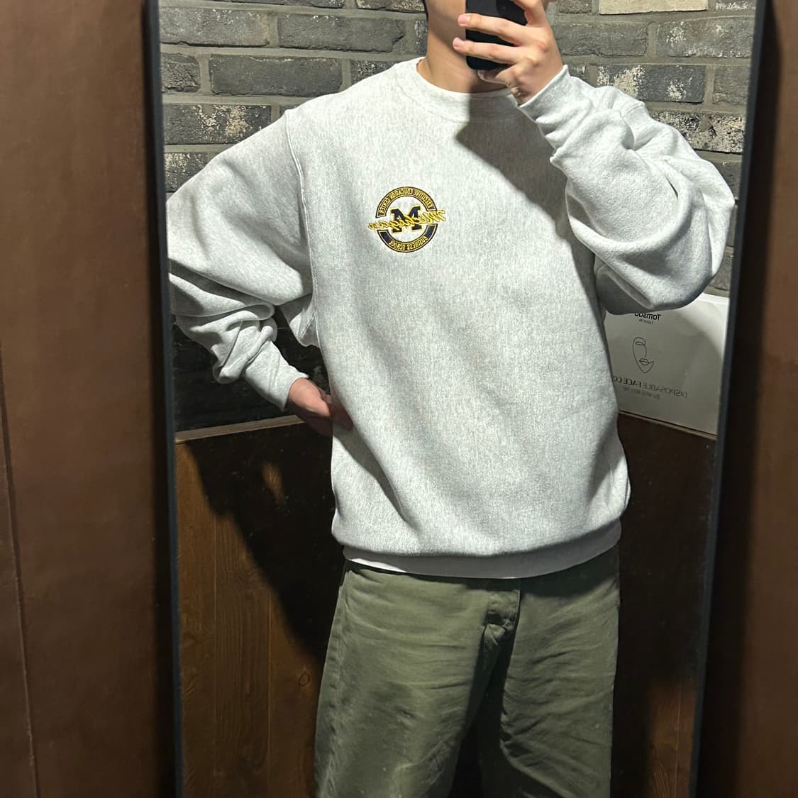 L) 90s USA SANTEE 헤비웨이트 리버스위브 맨투맨 상품이미지8