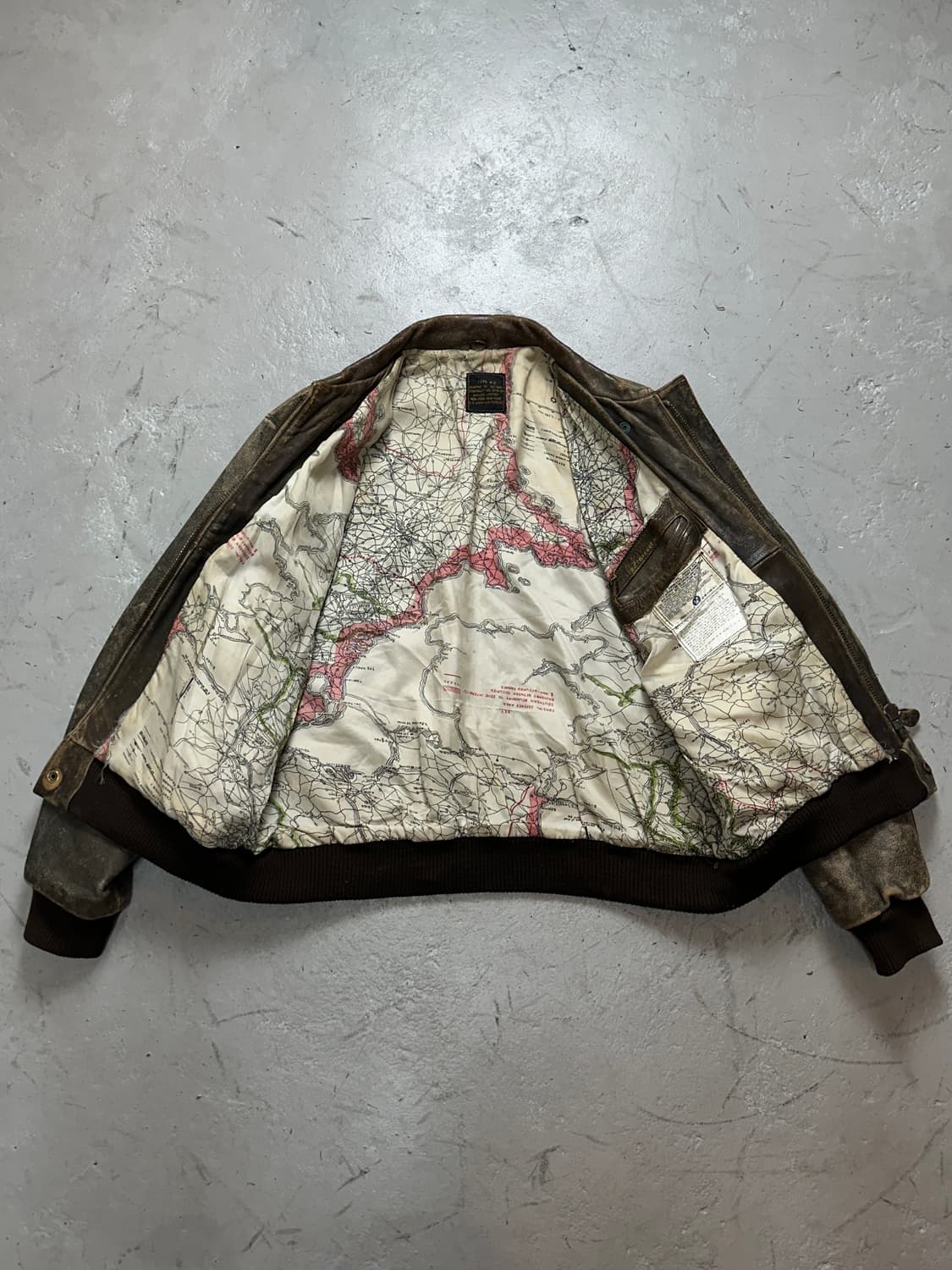 90's OG 아비렉스 레더 A-2 자켓 빈티지 레더 봄버 자켓 상품이미지7