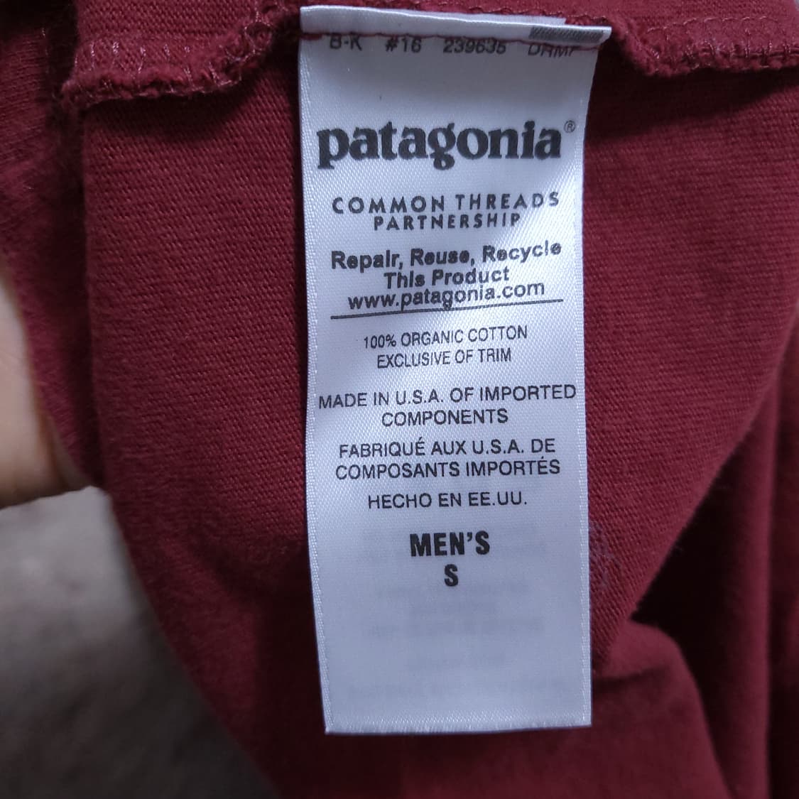 파타고니아 Patagonia 남 반팔 티 S 0402 상품이미지7